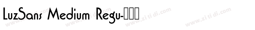 LuzSans Medium Regu字体转换